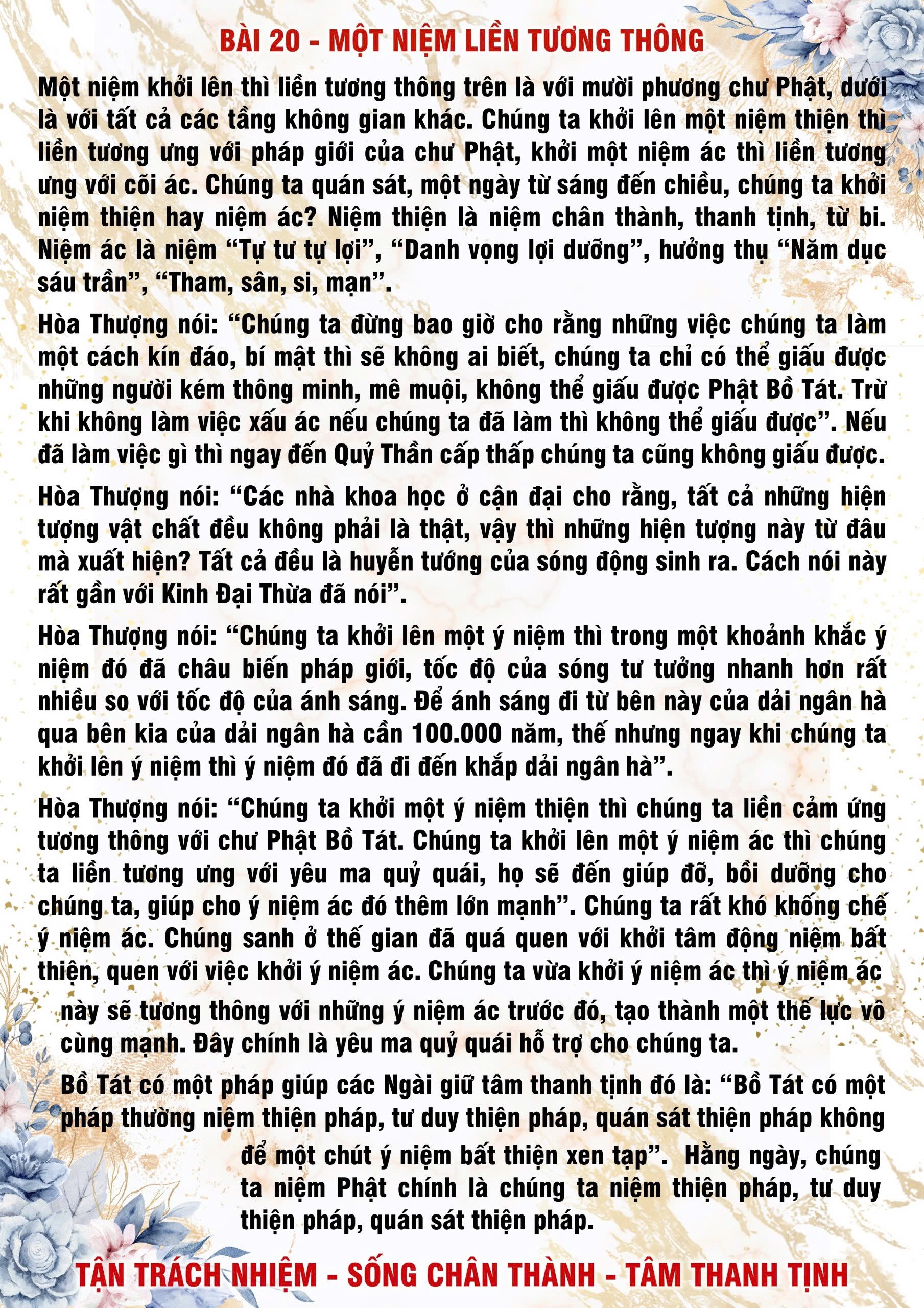 20 · PHTT - Một Niệm Liền Tương Thông - 20
